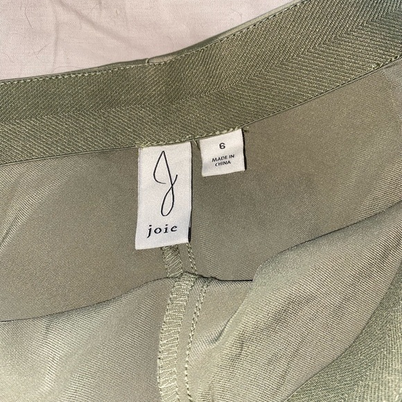 Light Green Silk Capris - Picture 1 of 2